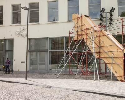 Le Mont Analogue, in-situ installation at De Garage, Mechelen (B)